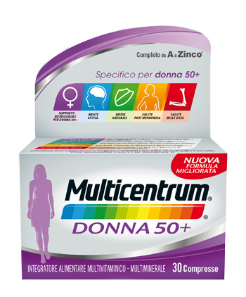 MULTICENTRUM DONNA 50+ 60 COMPRESSE - Farmacianuova.eu