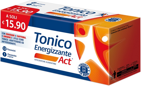TONICO ENERGIZZANTE ACT 12 FLACONCINI DA 10 ML - Farmacianuova.eu