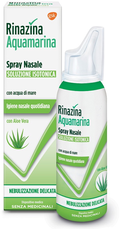 RINAZINA AQUAMARINA ISOTONICA ALOE SPRAY NEBULIZZAZIONE DELICATA 100 ML - Farmacianuova.eu