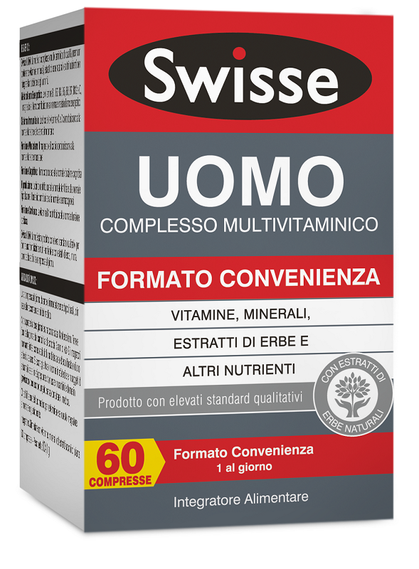 SWISSE UOMO MULTIVITAMINICO 60 COMPRESSE - Farmacianuova.eu