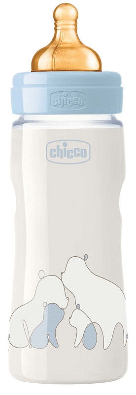 CHICCO BIBERON ORIGINAL 330ML TOUCH REGULAR BOY CON TETTARELLA IN CAUCCIU' - Farmacianuova.eu