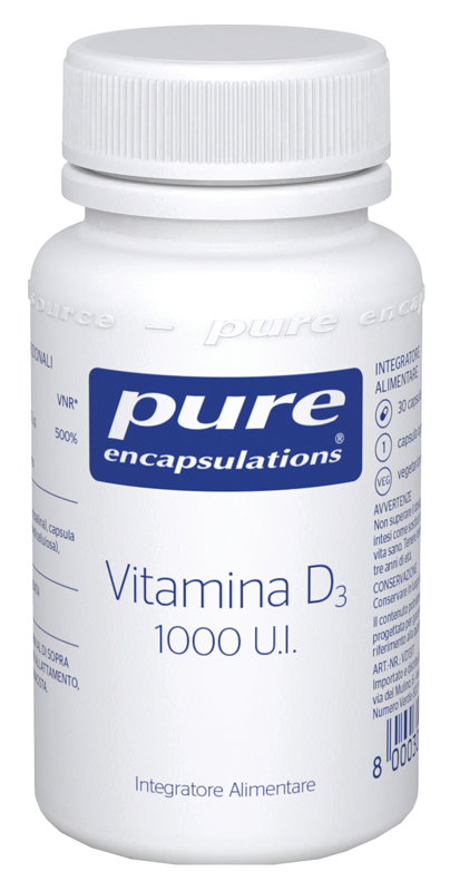 PURE ENCAPSULATIONS VITAMINA D3 30 CAPSULE - Farmacianuova.eu