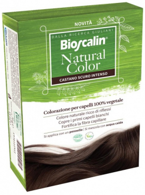 BIOSCALIN NATURAL COLOR CASTANO SCURO INTENSO 70 G - Farmacianuova.eu