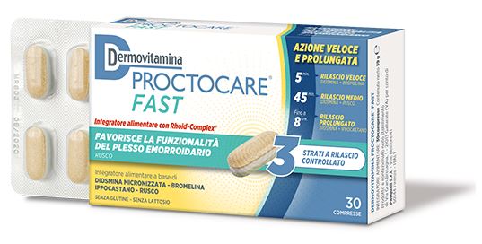 DERMOVITAMINA PROCTOCARE FAST 30 COMPRESSE - Farmacianuova.eu
