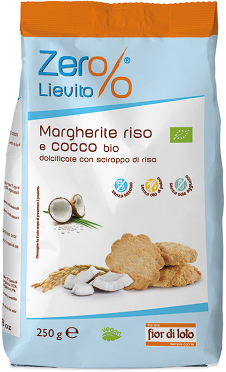 ZER%LIEVITO MARGHERITE RISO E COCCO 250 G - Farmacianuova.eu
