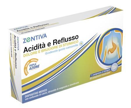 ZENTIVA ACIDITA' REFLUSSO 20 COMPRESSE MASTICABILI - Farmacianuova.eu