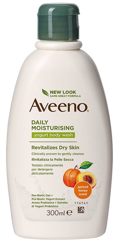 AVEENO BAGNO DOCCIA YOGURT ALBICOCCA & MIELE 300 ML - Farmacianuova.eu