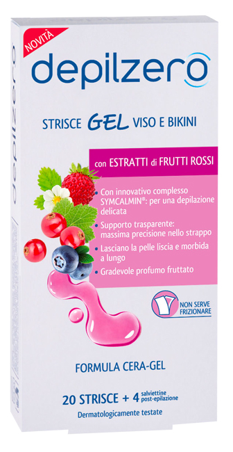 DEPILZERO STRISCE GEL VISO BIKINI 24 PEZZI - Farmacianuova.eu