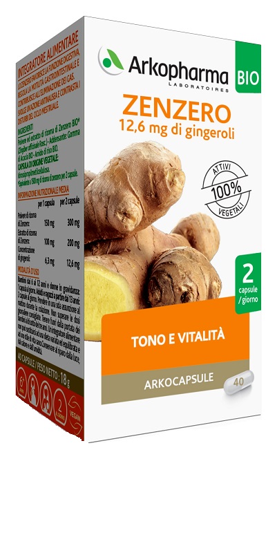 ARKO CAPSULE ZENZERO BIO 40 CAPSULE - Farmacianuova.eu