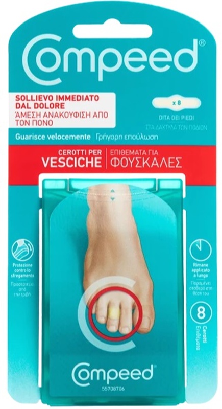 COMPEED CEROTTI PER VESCICHE DITA PIEDI 8 PEZZI - Farmacianuova.eu