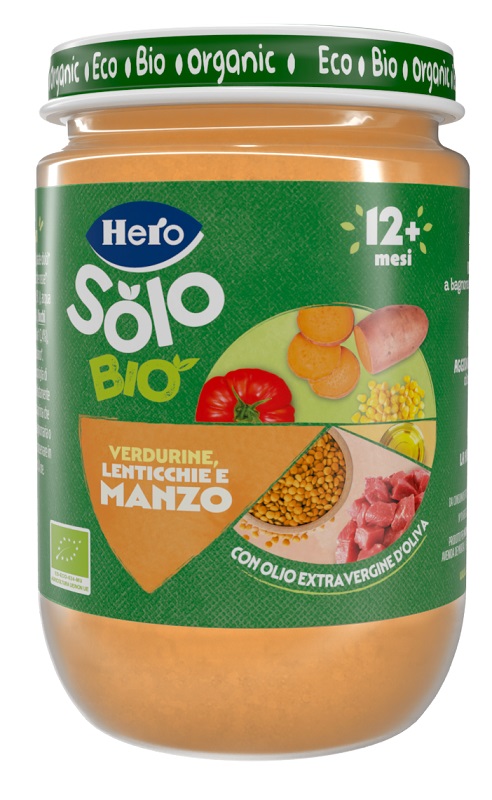 HERO SOLO OMOGENEIZZATO VERDURINE CON MANZO 100% BIO 190 G - Farmacianuova.eu