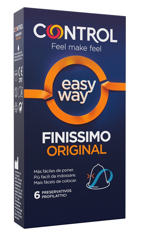 PROFILATTICO CONTROL EASY WAY FINISSIMO ORIGINAL 6 PEZZI - Farmacianuova.eu