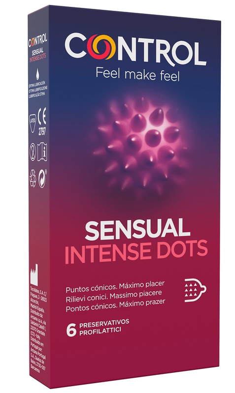 CONTROL SENSUAL INTENSE DOTS 6 PEZZI - Farmacianuova.eu