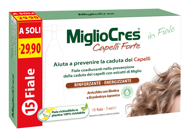 MIGLIOCRES FORTE 15 FIALE TRATTAMENTO DERMOCOSMETICO - Farmacianuova.eu