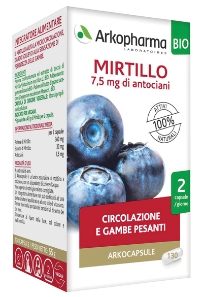 ARKOCAPSULE MIRTILLO BIO 40 CAPSULE - Farmacianuova.eu