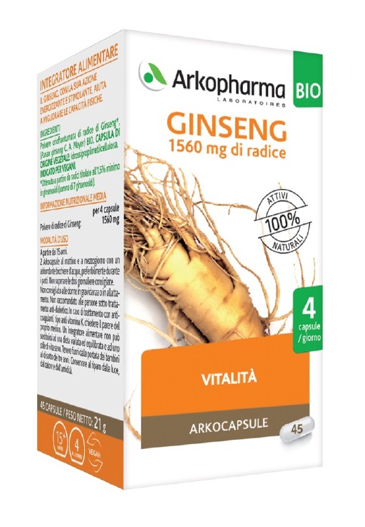 ARKOCPS GINSENG 45 CAPSULE BIO - Farmacianuova.eu