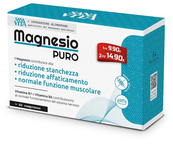 SANAVITA MAGNESIO PURO 60 COMPRESSE - Farmacianuova.eu