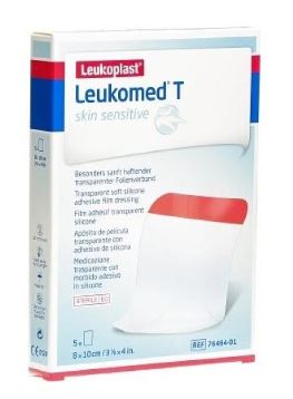 LEUKOMED T SKIN SENSITIVE MEDICAZIONE POST-OPERATORIA TRASPARENTE CON MASSA ADESIVA IN SILICONE 8X10 CM 5 PEZZI - Farmacianuova.eu