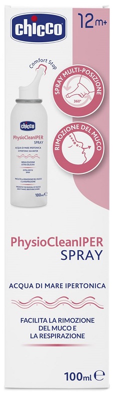 CHICCO PHYSIOCLEAN SOLUZIONE IPERTONICA SPRAY 100 ML - Farmacianuova.eu