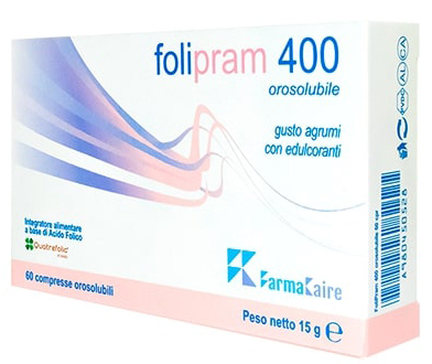 FOLIPRAM 400 60 COMPRESSE OROSOLUBILI GUSTO AGRUMI - Farmacianuova.eu