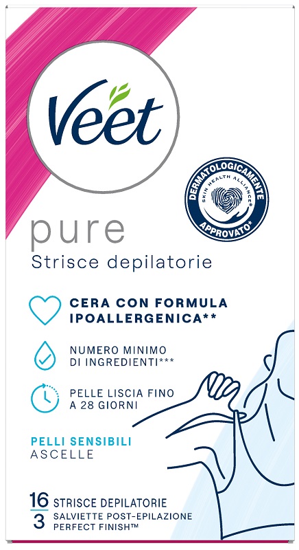 VEET STRISCE ASCELLE IPOALLERGENICHE 16 PEZZI - Farmacianuova.eu