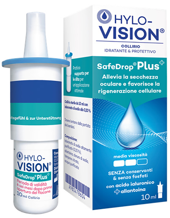 HYLOVISION SAFE DROP PLUS COLLIRIO IDRATANTE E PROTETTIVO 10 ML - Farmacianuova.eu