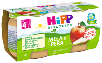 HIPP OMOGENEIZZATO MELA/PERA 2 X 80 G - Farmacianuova.eu