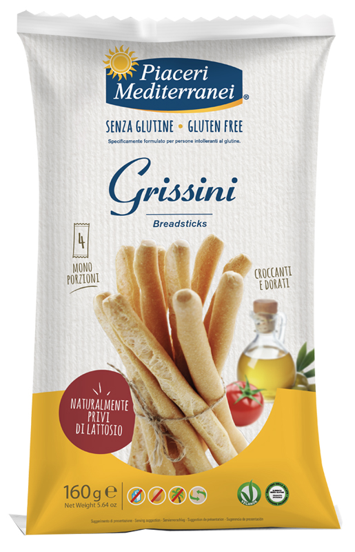 PIACERI MEDITERRANEI GRISSINI 160 G - Farmacianuova.eu