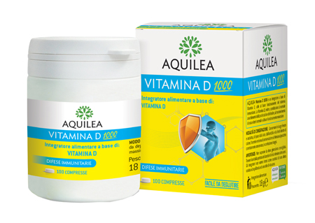 AQUILEA VITAMINA D 1000 100 COMPRESSE - Farmacianuova.eu