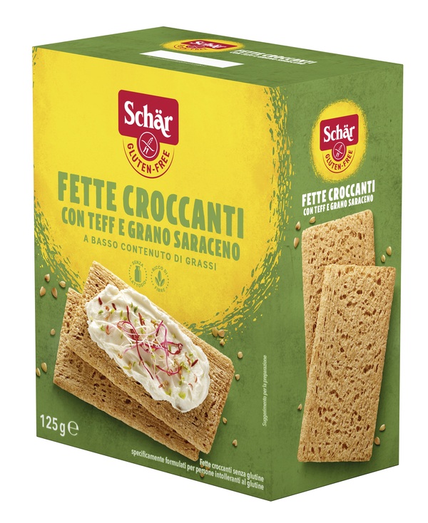 SCHAR FETTE CROCCANTI CON TEFF E GRANO SARACENO SENZA LATTOSIO 125 G - Farmacianuova.eu