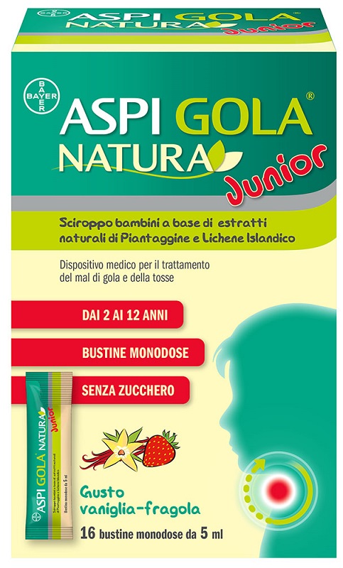 ASPI GOLA NATURA JUNIOR 16 BUSTINE MONODOSE DA 5 ML - Farmacianuova.eu