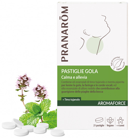 PRANAROM AROMAFORCE GOLA 21 PASTIGLIE MASTICABILI - Farmacianuova.eu