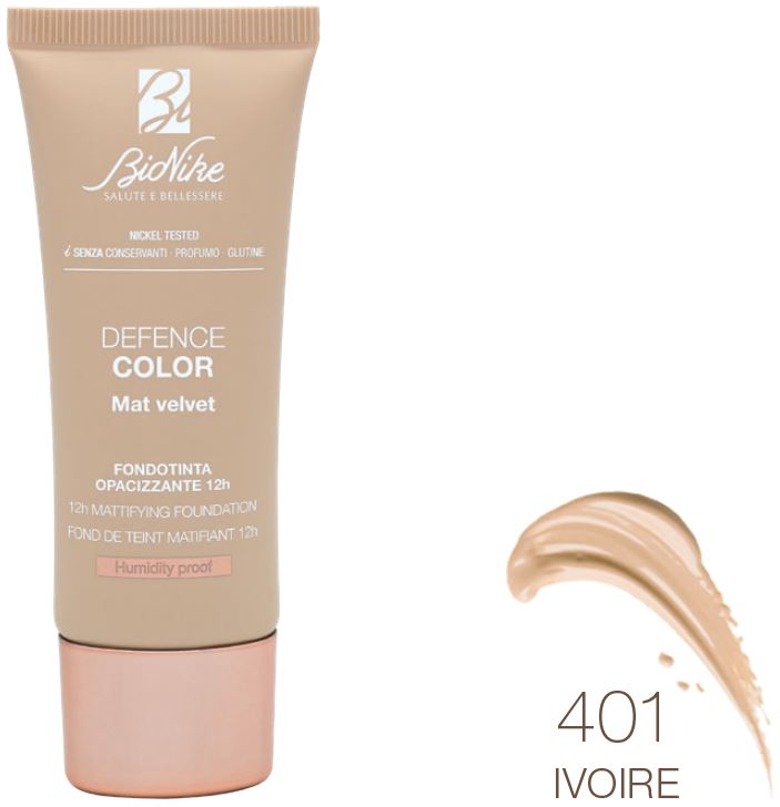 DEFENCE COLOR FONDOTINTA MAT VELVET 401 30 ML - Farmacianuova.eu
