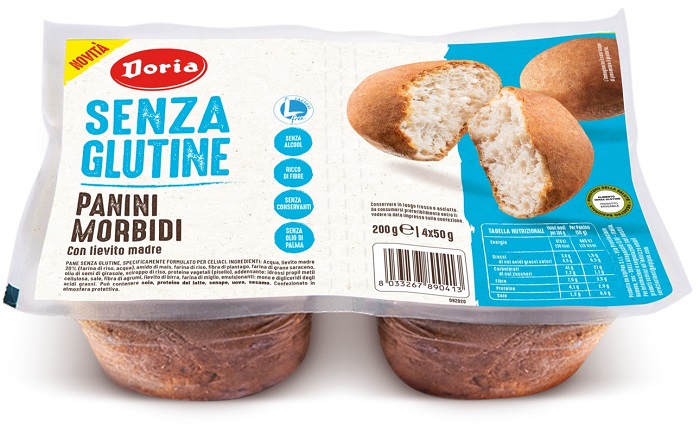 DORIA PANINI MORBIDI 4 PEZZI DA 50 G - Farmacianuova.eu