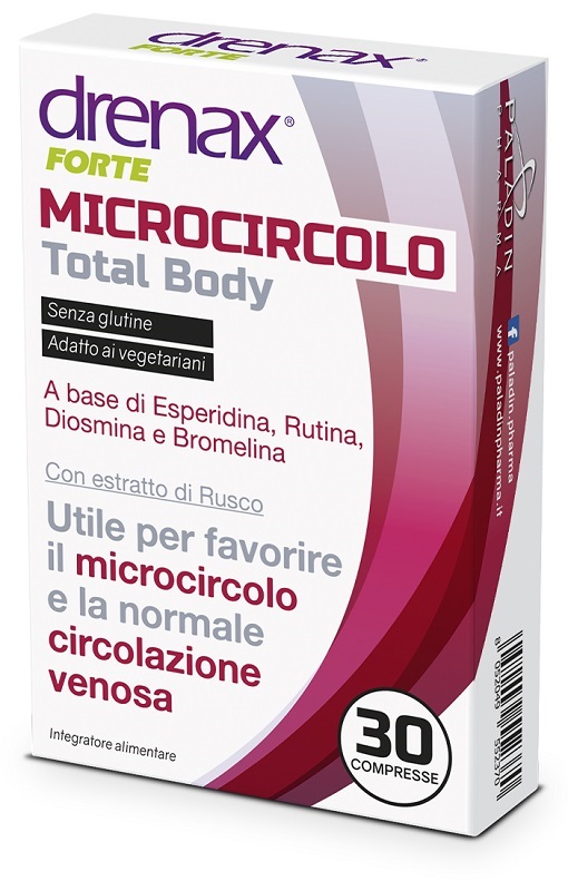 DRENAX FORTE MICROCIRCOLO TOTAL BODY 30 COMPRESSE - Farmacianuova.eu