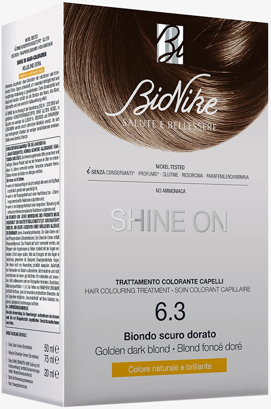 SHINE ON BIONDO SCURO DORATO 6,3 FLACONE 75 ML + TUBO 50 ML - Farmacianuova.eu