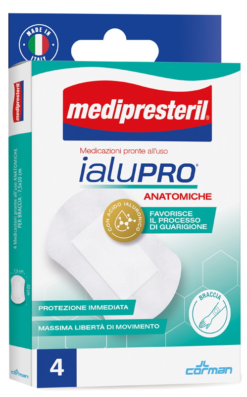 MEDIPRESTERIL IALUPRO BRACCIA 7,5X10 CM 4 PEZZI - Farmacianuova.eu