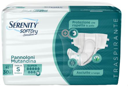 PANNOLONE MUTANDINA SERENITY SD SENSITIVE SUPER L 15 PEZZI - Farmacianuova.eu