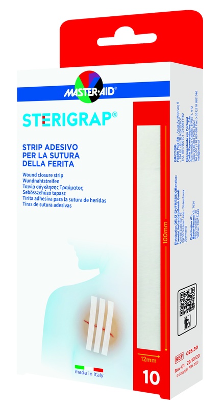 MASTER-AID STERIGRAP STRIP ADESIVO SUTURA FERITE 100X12 MM 6 PEZZI - Farmacianuova.eu