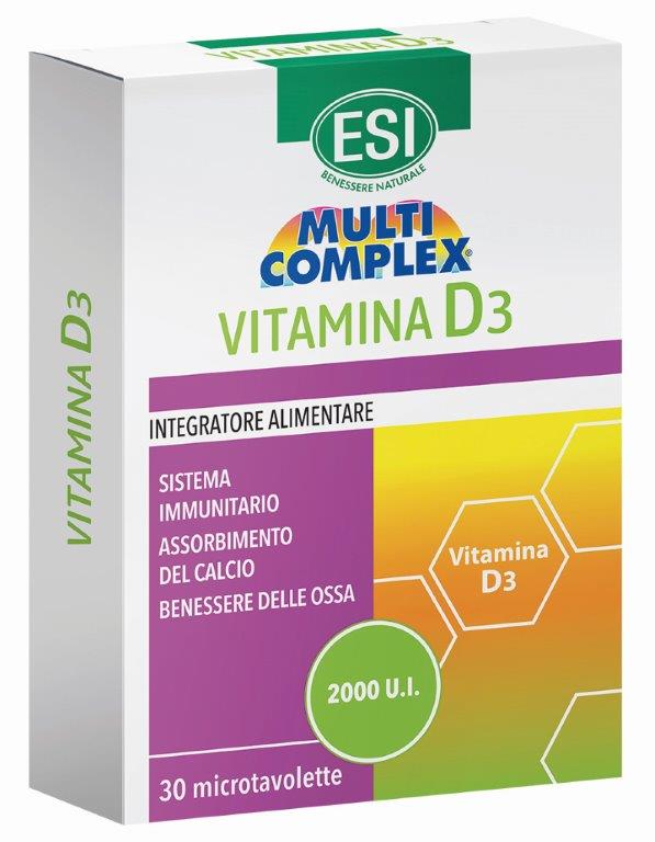 ESI MULTICOMPLEX VITAMINA D3 30 TAVOLETTE - Farmacianuova.eu