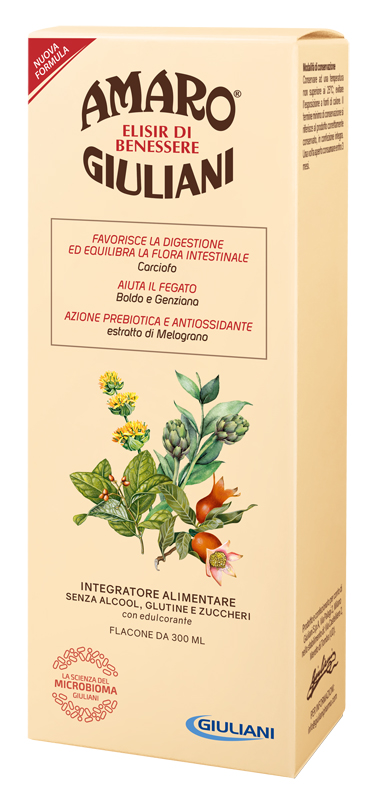AMARO GIULIANI ELISIR BENESSERE 300 ML NUOVA FORMULA - Farmacianuova.eu