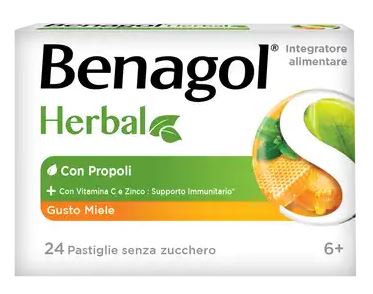 BENAGOL HERBAL MIELE 24 PASTIGLIE - Farmacianuova.eu