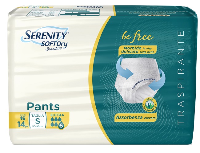 SERENITY PANTS SD SENSITIVE BE FREE EXTRA TAGLIA S 14 PEZZI - Farmacianuova.eu