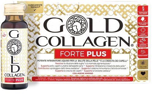 GOLD COLLAGEN FORTE PLUS 10 FLACONI DA 50 ML 5G COLLAGENE - Farmacianuova.eu