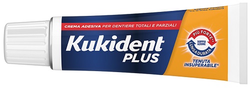KUKIDENT PLUS DOPPIA AZIONE TENUTA INSUPERABILE CREMA ADESIVA DENTIERE 65 G - Farmacianuova.eu