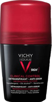 VICHY HOMME DEODORANTE CLINICAL CONTROL 96H ROLL 50 ML - Farmacianuova.eu