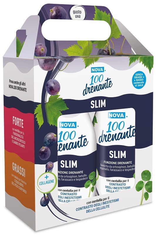 NOVA 100 DRENANTE SLIM UVA BIPACK 2 X 300 ML - Farmacianuova.eu