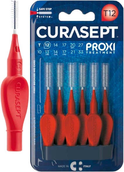 CURASEPT PROXI T12 ROSSO/RED 6 PEZZI - Farmacianuova.eu