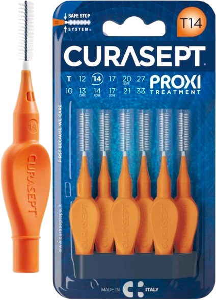 CURASEPT PROXI T14 ARANCIO/ORANGE 6 PEZZI - Farmacianuova.eu