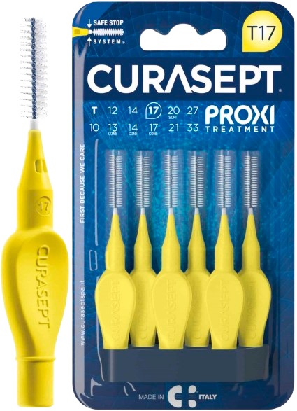 CURASEPT PROXI T17 GIALLO/YELLOW 6 PEZZI - Farmacianuova.eu